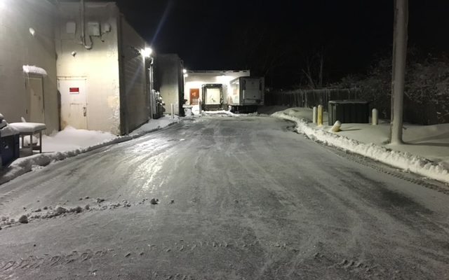 commercial snow plowing services